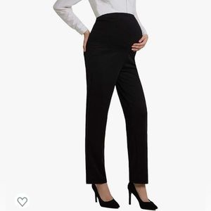 Black Maternity Dress Pants